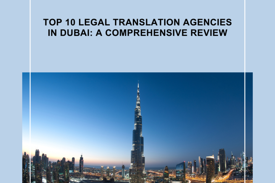legal translation agencies in Dubai